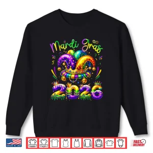 Mardi Gras 2026 Jester Outfit Shirt 1 Sweatshirt Mardi Gras 2026 Jester Outfit Shirt 2