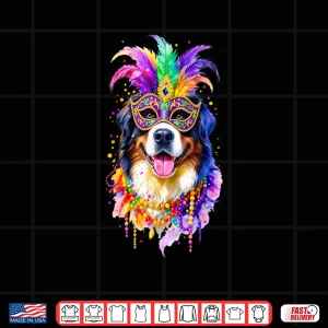 Bernese Mountain Dog Mardi Gras Shirt 4 Design Bernese Mountain Dog Mardi Gras Shirt