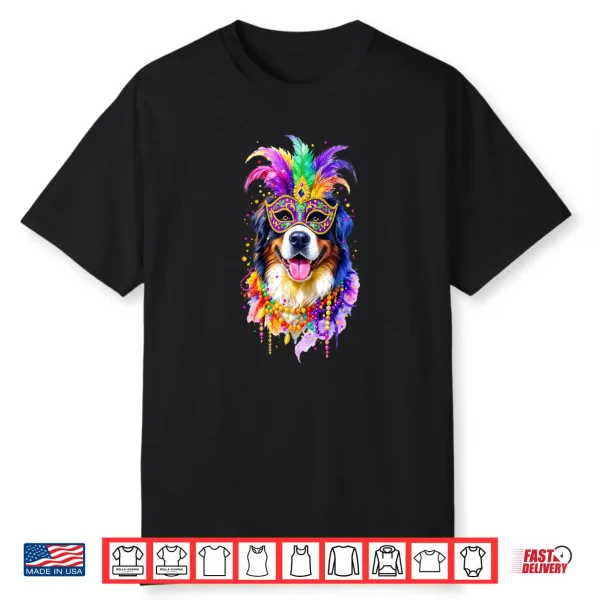 Bernese Mountain Dog Mardi Gras Shirt