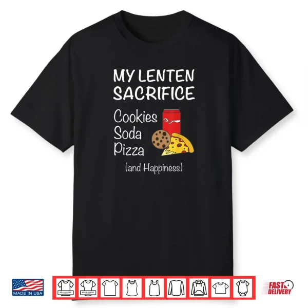 Christian Tee Give Up Junk Food for Ash Wednesday Lent Shirt