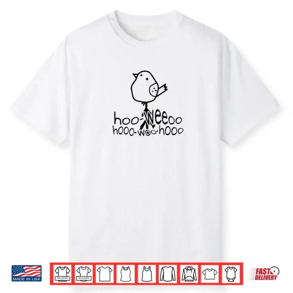 Minimalist Line Art Birdsong Morning Dove Doodle Shirt