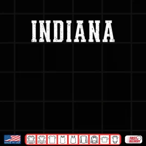 Indiana Vintage Athletic Sports red Style 80s 90s Shirt 4 Design Indiana Vintage Athletic Sports red Style 80s 90s Shirt