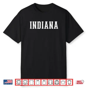 Indiana Vintage Athletic Sports red Style 80s 90s Shirt