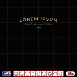 Design Lorem Ipsum de Finibus Bonorum et Malorum Cicero TAN Shirt