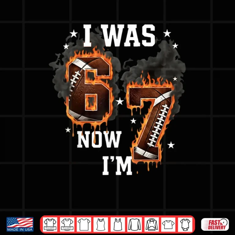 Design I Was 6 Now Im 7 Old Football Drip 7th Birthday Boy Shirt