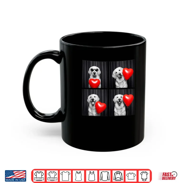 Golden Retriever Photobooth Dog Lover Valentines Shirt 3 Mug Golden Retriever Photobooth Dog Lover Valentines Shirt