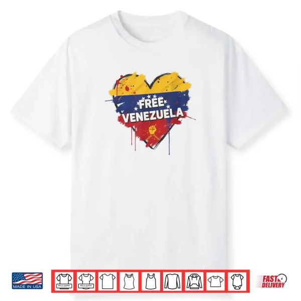 Free Venezuela Flag Patriotic Funny Venezuela Libre Freedom Shirt