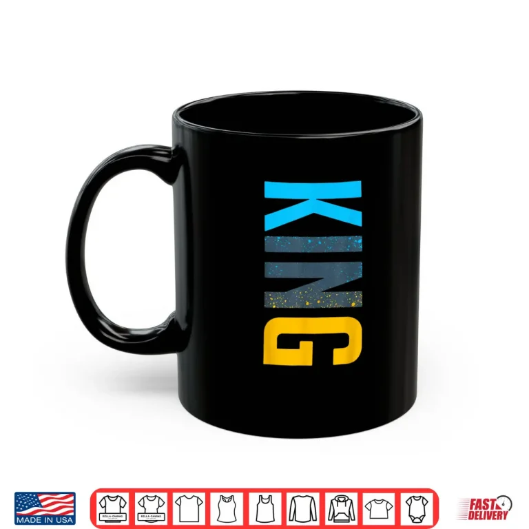 Mug King Vertical Streetwear Matching Gamma Blue Shirt
