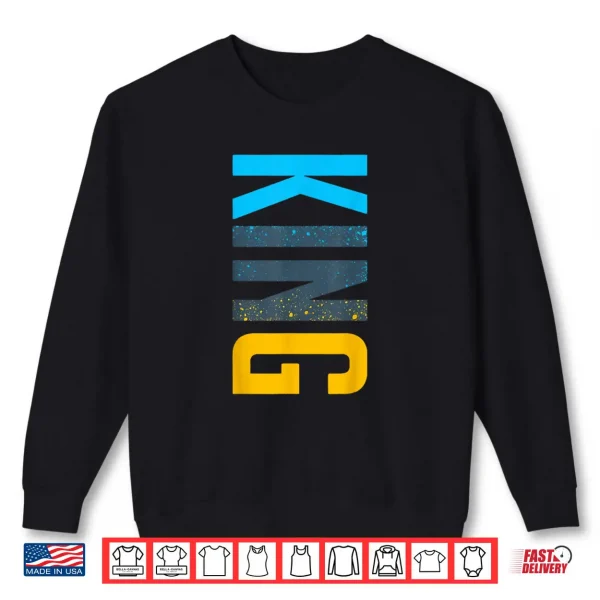 King Vertical Streetwear Matching Gamma Blue Shirt 1 Sweatshirt King Vertical Streetwear Matching Gamma Blue Shirt