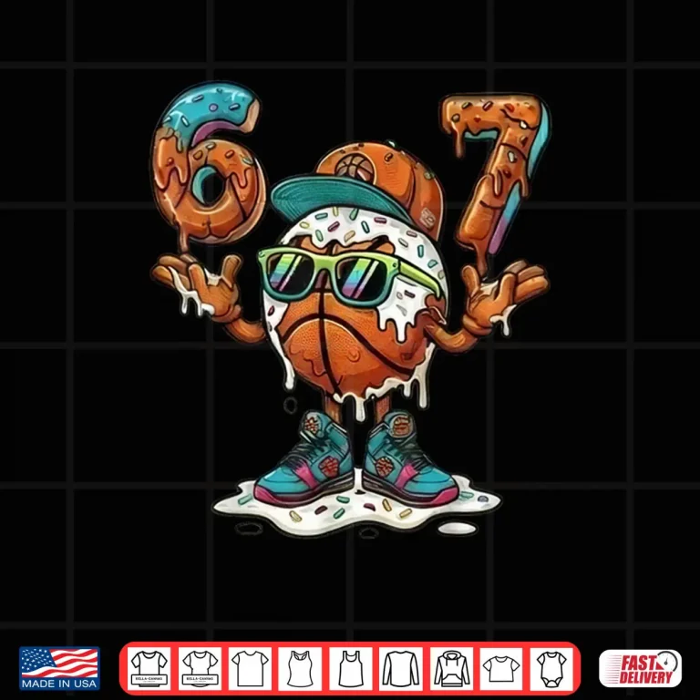 Design 6 7 Six Seven 67 Baseketball Shirt