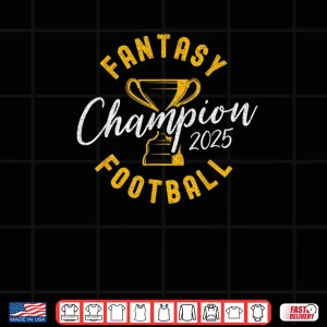 Design Varsity Trophy 2025 Winner Fantasy Football Champion Shirt