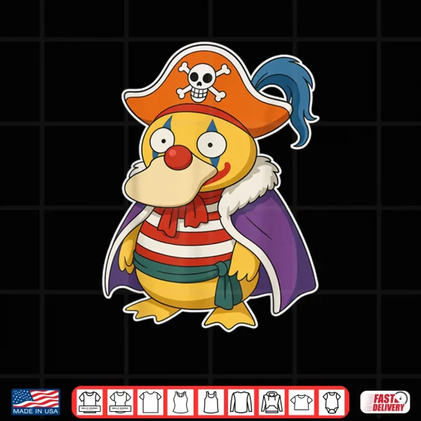 Pirate Clown Duck Anime Shirt 4 Design Pirate Clown Duck Anime Shirt