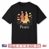 Peace Walking Monks Zen Calm Minimalist Art Shirt