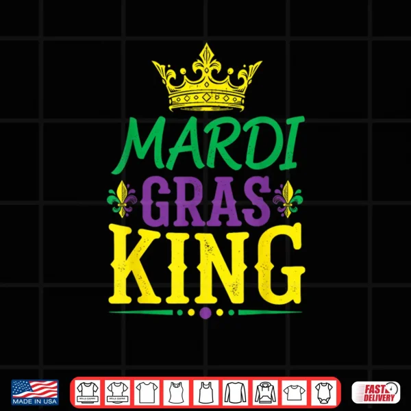 Design Mardi Gras King Carnival Jester Beads Parade Festival Shirt