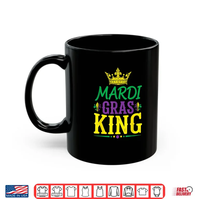 Mug Mardi Gras King Carnival Jester Beads Parade Festival Shirt
