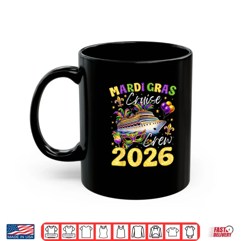 Mardi Gras Cruise Crew 2026 Trip New Orleans Family Matching Shirt 3 Mug Mardi Gras Cruise Crew 2026 Trip New Orleans Family Matching Shirt
