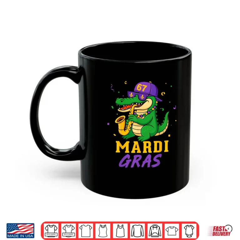 Mug Mardi Gras Alligator New Orleans Shirt
