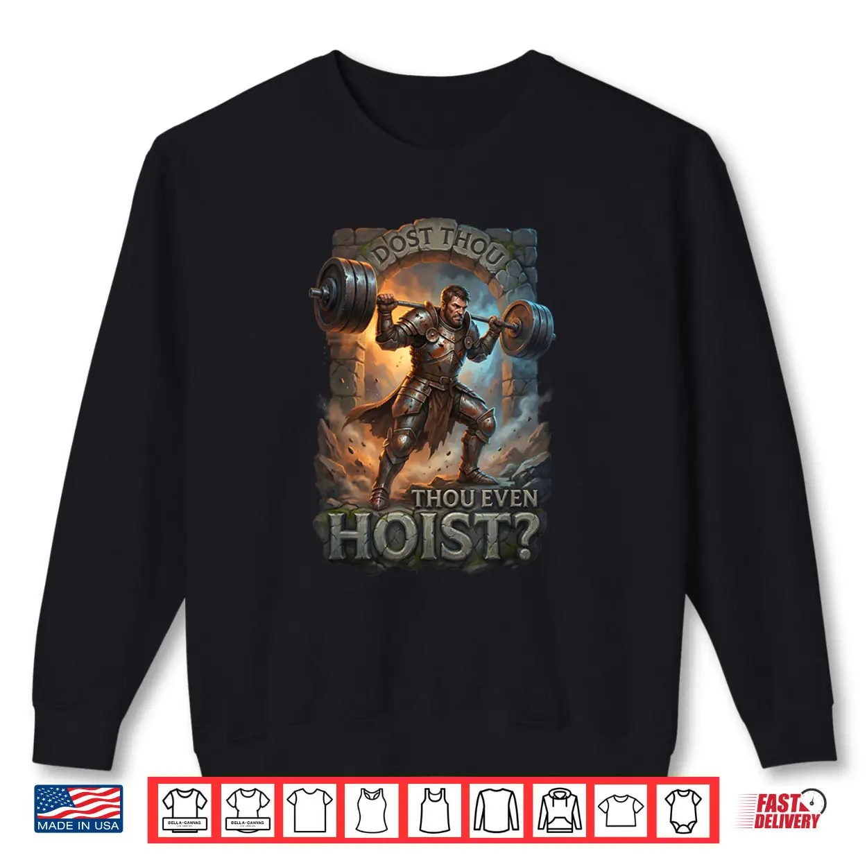 Dost Thou Even Hoist Knight Powerlifting Funny Gym Fitness Shirt Dost Thou Even Hoist Knight Powerlifting Funny Gym Fitness Shirt