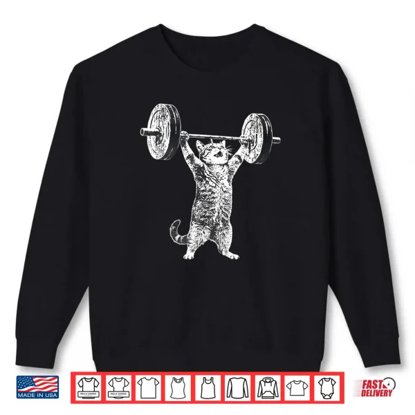 Cat Gym Funny Deadlift Cat Meme Shirt 1 Sweatshirt Cat Gym Funny Deadlift Cat Meme Shirt