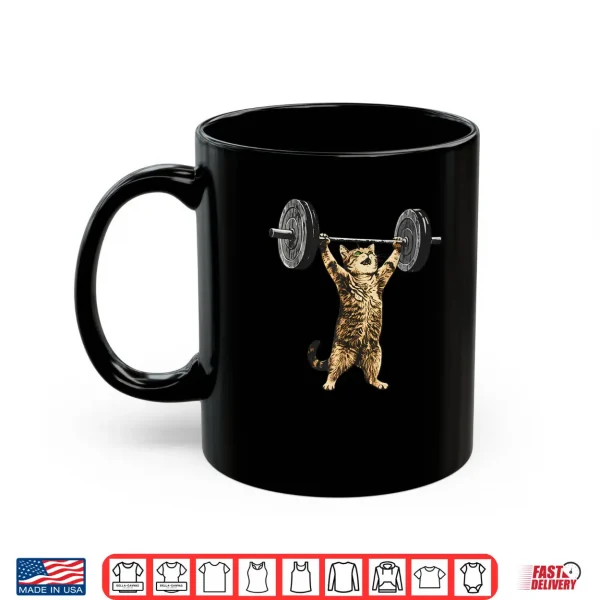 Mug Cat Gym Deadlift Cat Meme Shirt