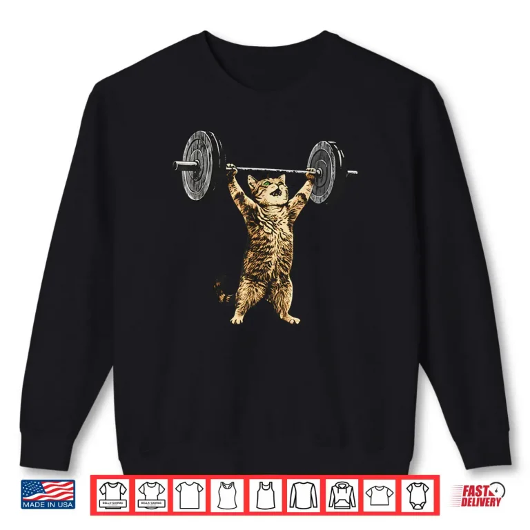 Cat Gym Deadlift Cat Meme Shirt 1 Sweatshirt Cat Gym Deadlift Cat Meme Shirt