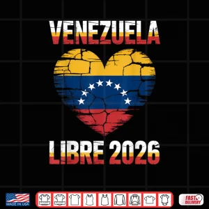 Venezuela Libre 2026 Free Venezuela Heart Flag Shirt 4 Design Venezuela Libre 2026 Free Venezuela Heart Flag Shirt 1