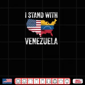 Design I Stand with Venezuela Vintage Flag Support Shirt
