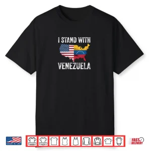 I Stand with Venezuela Vintage Flag Support Shirt