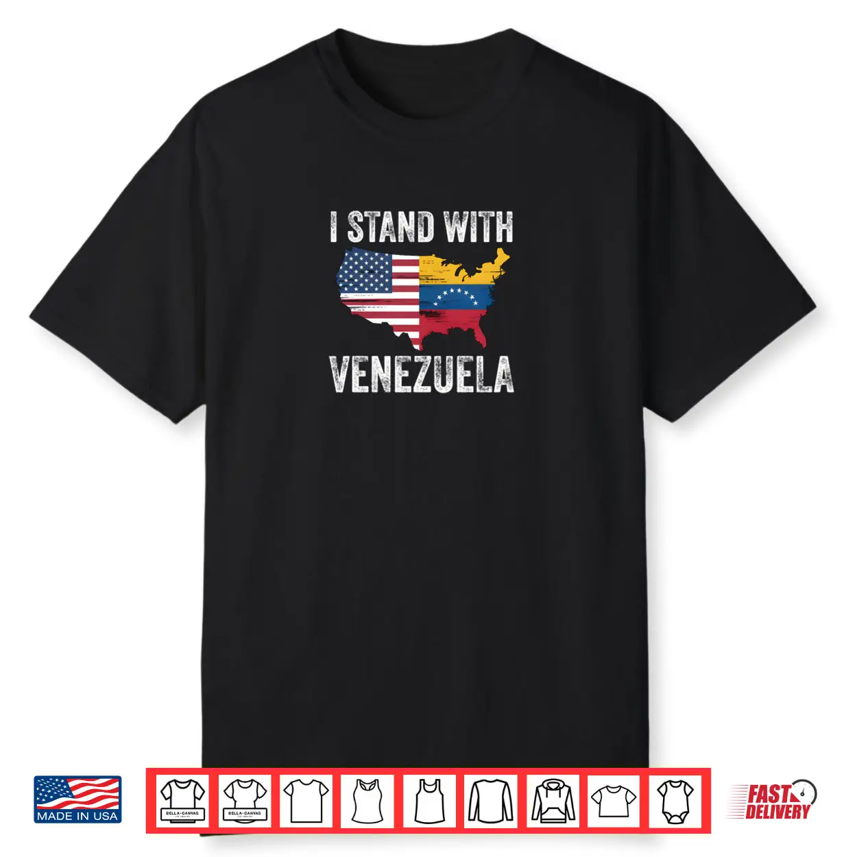 I Stand with Venezuela Vintage Flag Support Shirt I Stand with Venezuela Vintage Flag Support Shirt