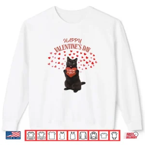 Sweatshirt Happy Valentines Day Cat Shirt