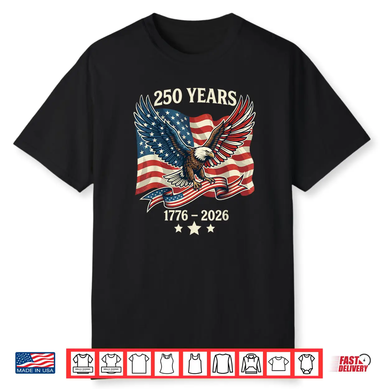250 Years American 1776 2026 250th Birthday USA Shirt 250 Years American 1776 2026 250th Birthday USA Shirt