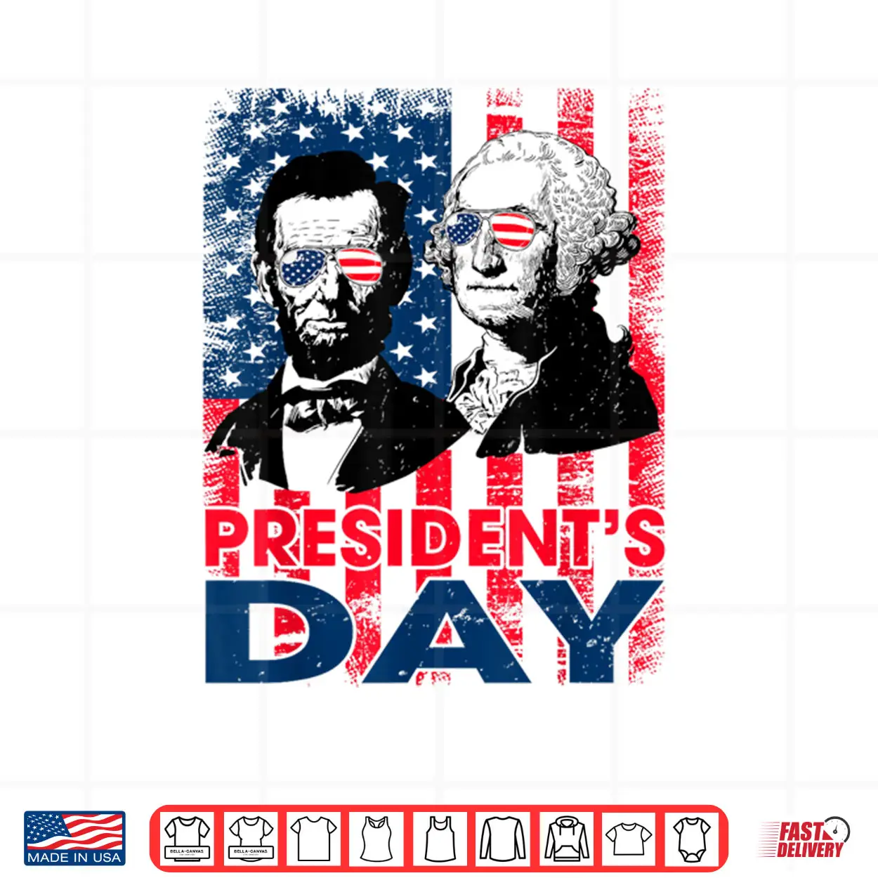Washington Lincoln USA Flag President’s Day Retro Vintage Shirt Washington Lincoln USA Flag President’s Day Retro Vintage Shirt