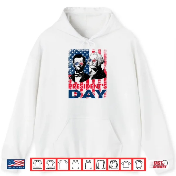 Washington Lincoln USA Flag President's Day Retro Vintage Shirt 2 Hoodie Washington Lincoln USA Flag Presidents Day Retro Vintage Shirt