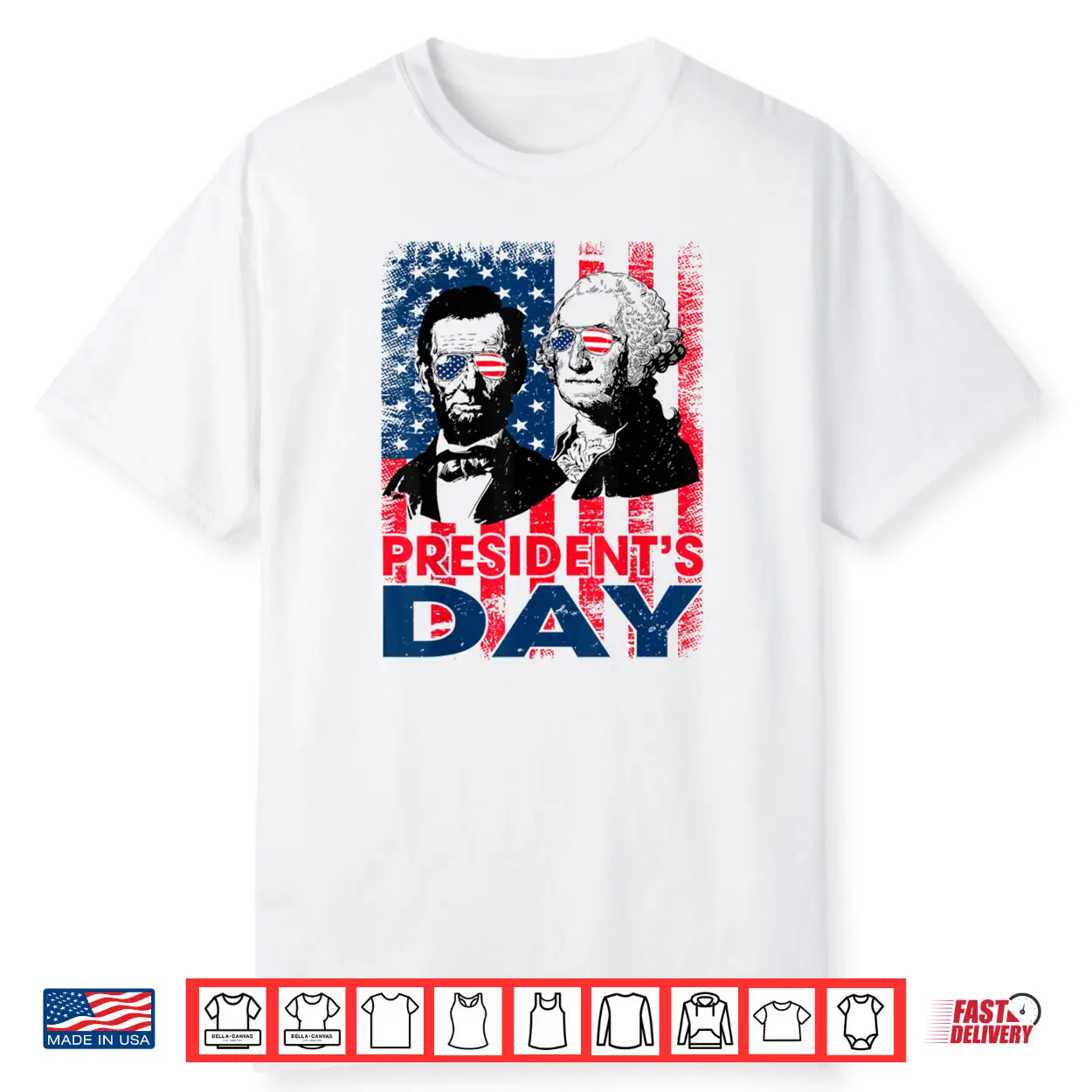 Washington Lincoln USA Flag President’s Day Retro Vintage Shirt Washington Lincoln USA Flag President’s Day Retro Vintage Shirt