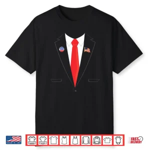 Tuxedo Suit Presidents day shirt Trump Pin Costume Shirt