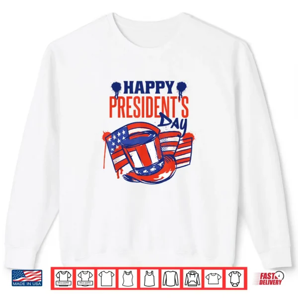 Sweatshirt Happy PresidentS Day USA Nation Flag and Presidents Day Shirt