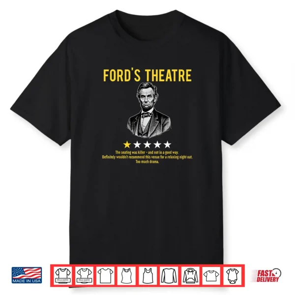 Ford’s Theatre Sarcastic Abe Lincoln Presidents’ Day Shirt