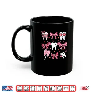 Mug Teeth Coquette Bow Dental Valentines Day Shirt