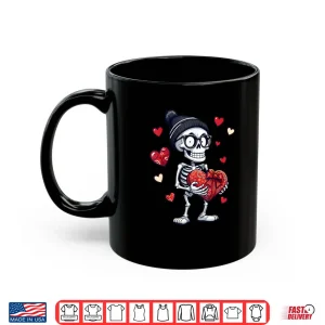 Mug Skeleton Heart Valentines Day Shirt