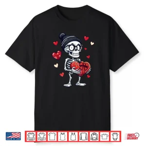 Skeleton Heart Valentines Day Shirt