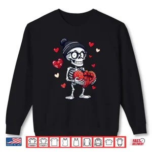 Sweatshirt Skeleton Heart Valentines Day Shirt