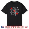 Six Seven 67 Meme 6 7 Heart Valentines Day Shirt