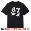 Six Seven 6 7 Meme Hand Heart 67 Valentines Day Shirt