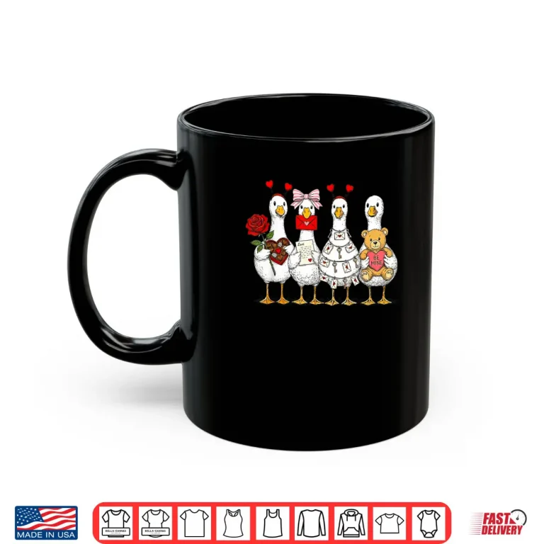 Pink Coquette Silly Goose Valentines Cute XOXO Be Mine Shirt 3 Mug Pink Coquette Silly Goose Valentines Cute XOXO Be Mine Shirt