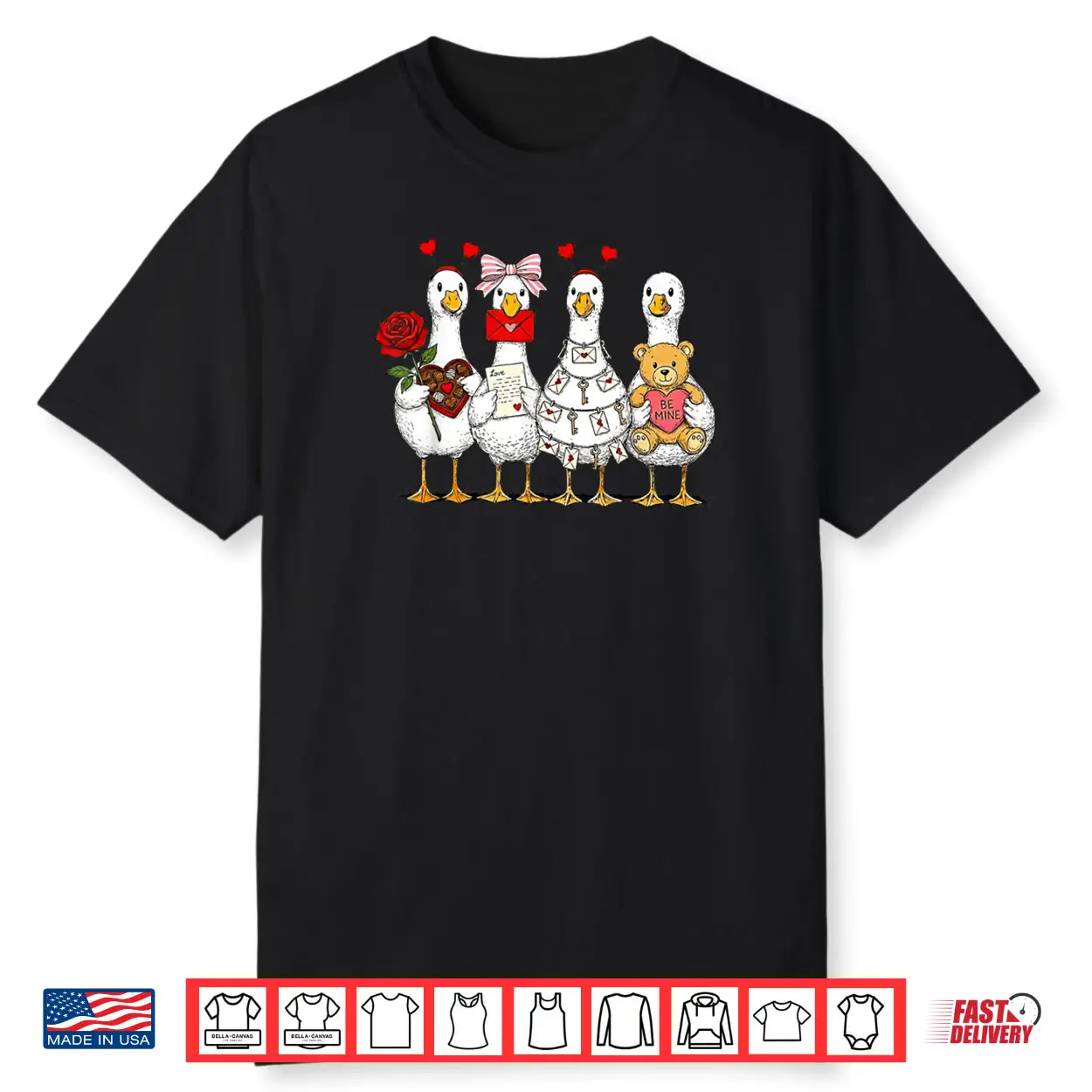 Pink Coquette Silly Goose Valentines Cute XOXO Be Mine Shirt Pink Coquette Silly Goose Valentines Cute XOXO Be Mine Shirt