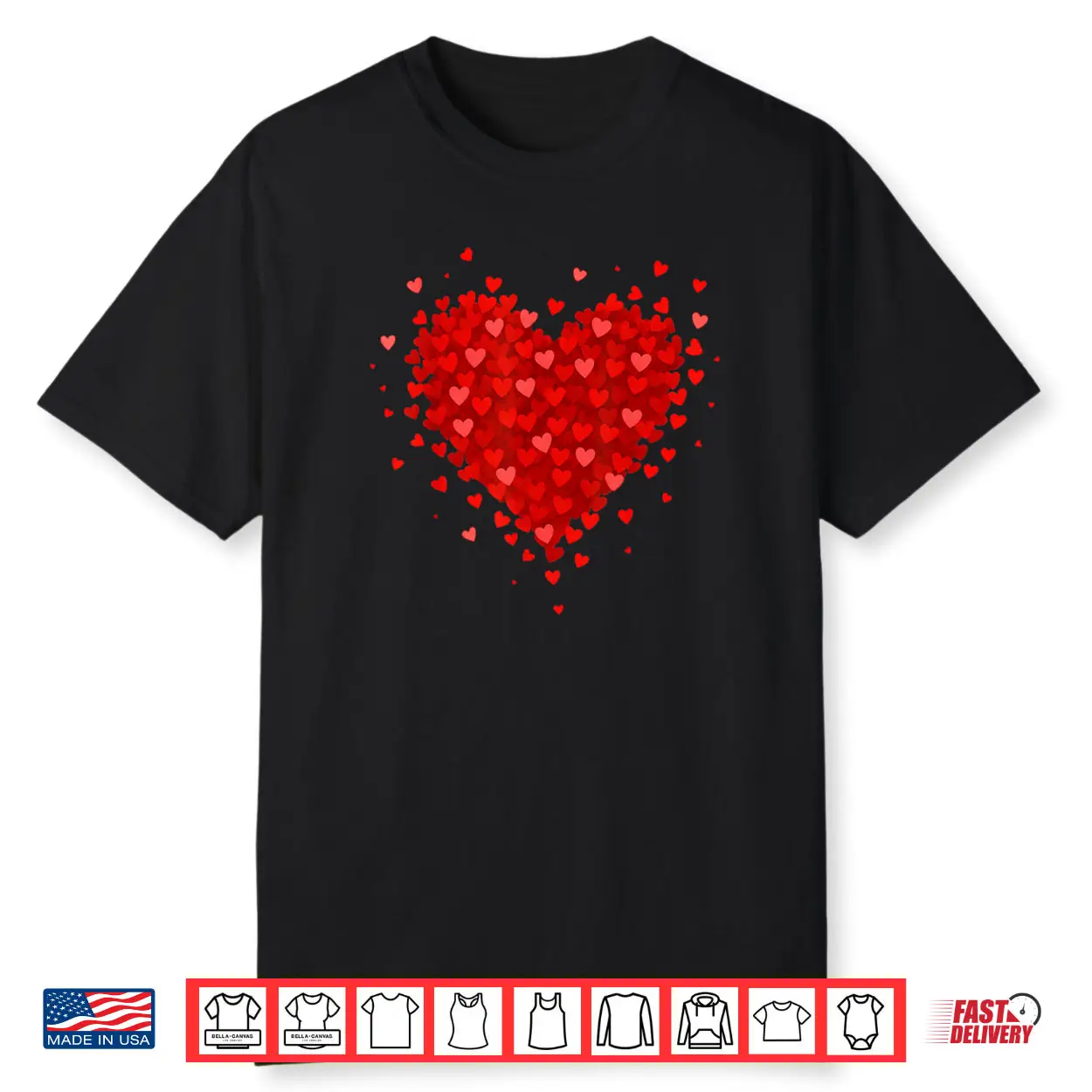 Heart Made of Hearts Valentines Day Shirt Heart Made of Hearts Valentines Day Shirt
