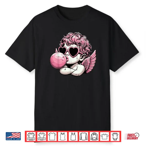 Cupid Bubblegum Retro Cherub Valentines Day  Shirt