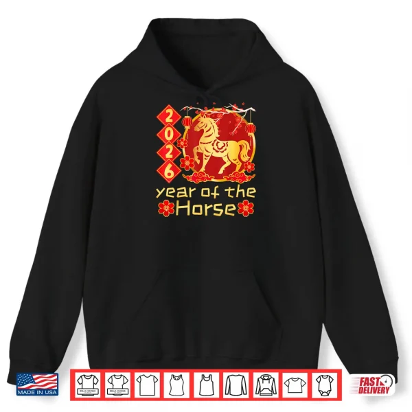 Hoodie Year of The Horse Lunar Chinese New Year 2026 Shirt