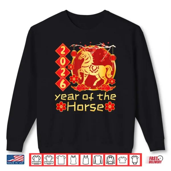 Sweatshirt Year of The Horse Lunar Chinese New Year 2026 Shirt