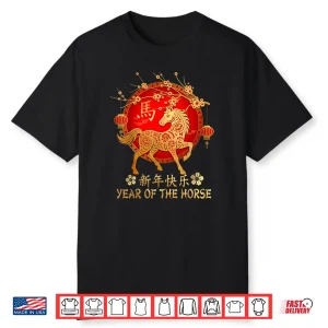 Year of Horse 2026 Happy Chinese Lunar New Year Horse Zodiac Shirt
